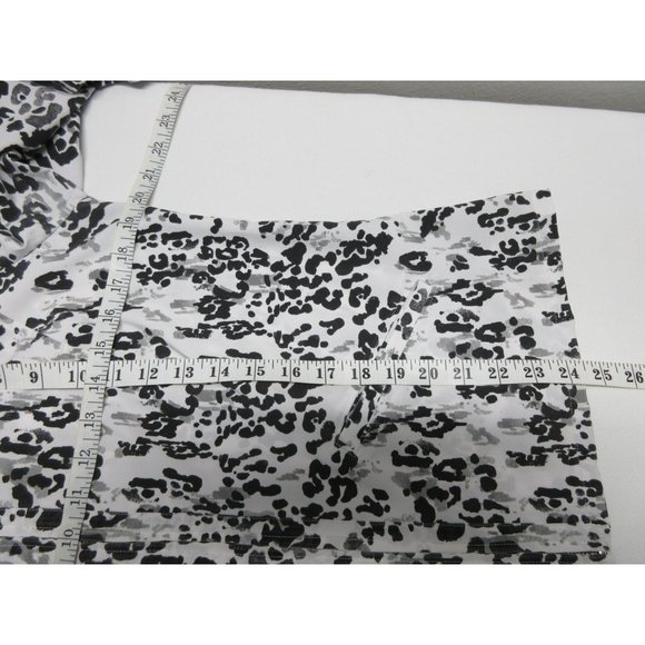 Chico's Additions women's animal print collared 3/4 sleeve full zip jacket, 1 - Picture 7 of 10